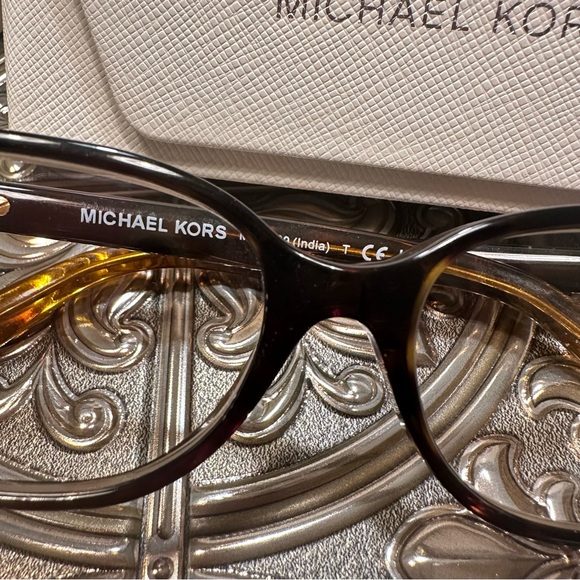 ?Michael Kors • Unisex Black and Gold Frame Prescription Eye Glasses main image 9